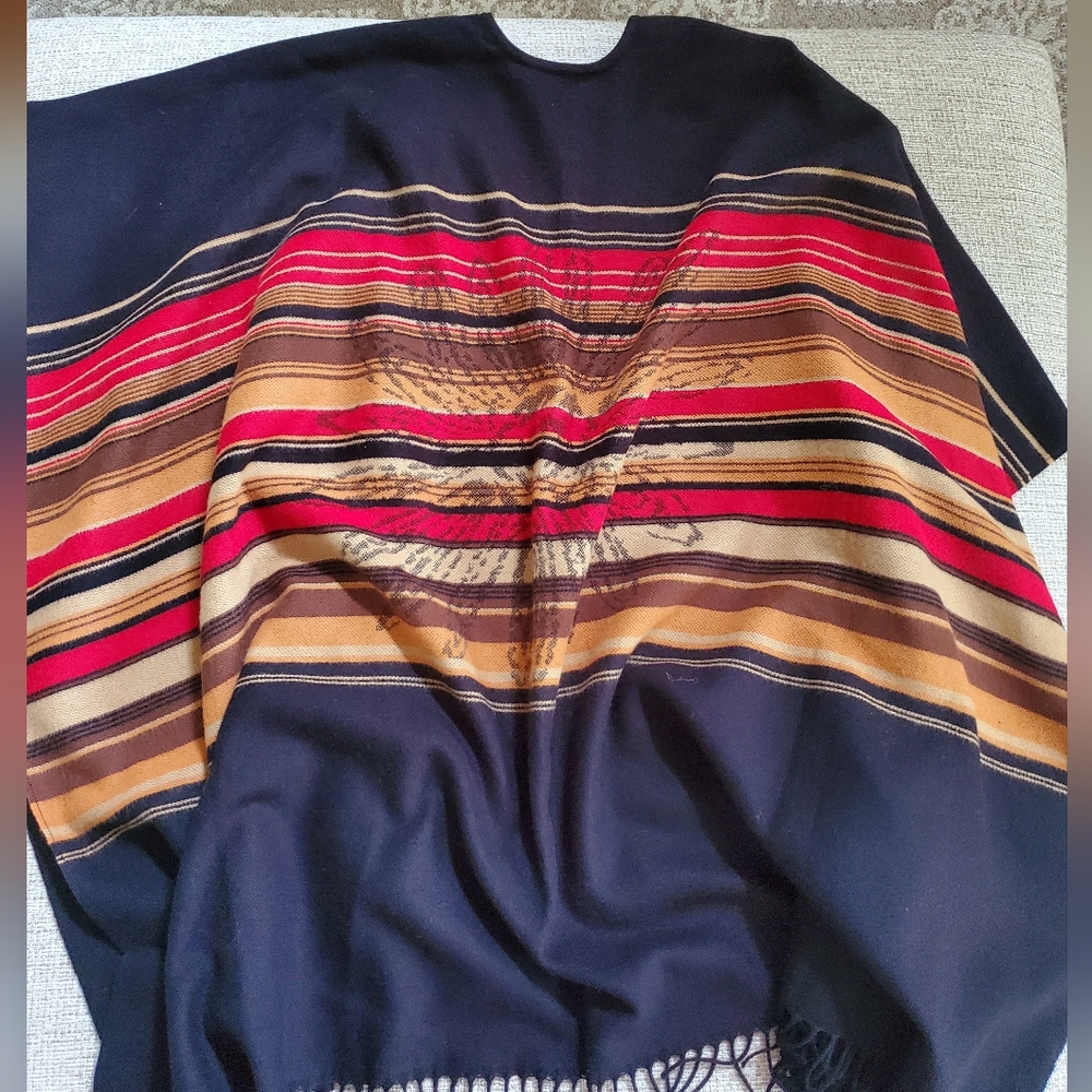 Reversible Shawl Wrap Open Sweater - image 6